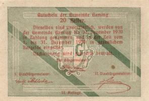 Ausztria 1920. 10db városi szükségpénz T:I-II
Austria 1920. 10 pcs of necessity notes C:UNC-XF