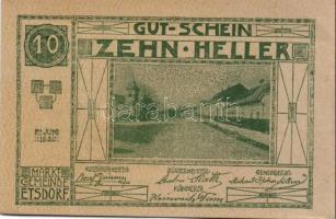 Ausztria 1920. 10db városi szükségpénz T:I-II
Austria 1920. 10 pcs of necessity notes C:UNC-XF