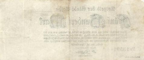 Német Birodalom / Weimari Köztársaság / Gotha 1922. 500M (5x) T:III
German Empire / Weimar Republic ...