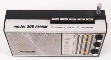 Sokol 308 FM-AM táskarádió, saját dobozában,1976-78