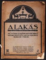 cca 1910 A lakás c. képes belsőépítészeti magazin, benne érdekes cikkekkel, többek között a mozgólépcsőről