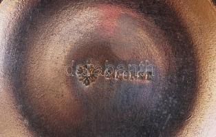 cca 1920 Ezüstözött pezsgőhűtő vödör G. Forst jelzettel / 
silver champagne cooler bucket
d:15 cm, m...