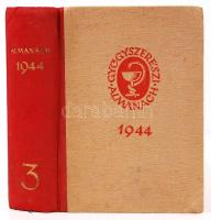 Dr. Szász Tihamér: Gyógyszerész almanach Bp., 1944 Máté Ernő kissé laza félvászon kötésben 852p