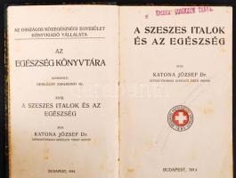 Katona József: A szeszes italok és az egészség Bp., 1914. Orsz. Közegészségi Egyesület 140p. (utolsó lap hiányzik)