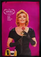 cca 1970 Opera Luxus reklámplakát (sérült), 100x67cm