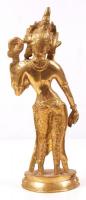 Indiai istennő, réz, jelzés nélkül, m:30 cm