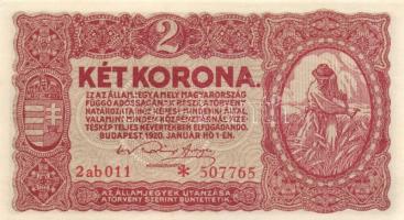 1920. 2K (4x) "2ab *" egymás utáni sorszámmal T:I