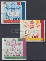 Pápai címer automatabélyeg sor, Papal coat of arms vending machine stamps set