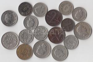 Svájc 1885-1970. 1R + 2R + 5R + 10R + 20R összesen 17db T:2,2-
Switzerland 1885-1970. 1 Rappen - 20 ...