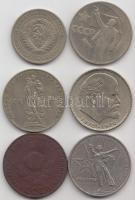 Szovjetunió 1924. 5k + 1964-1975. 1R (5xklf) T:2-3
Soviet Union 1924. 5 Kopeks + 1964-1975. 1 Rouble...