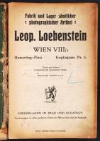 Leop. Loebenstein fényképeszeti cikkek, kamerák képes árjegyzéke. (gerinc hiányzik, néhány lap kijár) / Picture catalogue of photographic items and cameras (damaged binding) 678p.