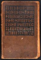 Leop. Loebenstein fényképeszeti cikkek, kamerák képes árjegyzéke. (gerinc hiányzik, néhány lap kijár...