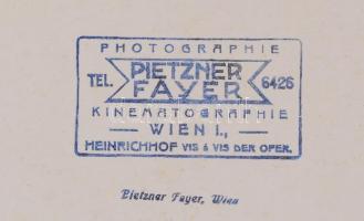 cca 1930-1940 Pietzner Fayer (Wien): Lóversenyen. Pecséttel jelezve, vintage fotó, 23x28 cm