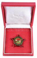 ~1960. "Munkásőr" szolgálati zománcozott aranyozott jelvény 5 év szolgálat után nem eredet...