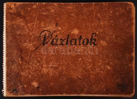 cca 1930 Házilag gyártott katalógus Burger Ferenc fotóműszerész mester fotótechnikai gépeiről (nagyí...