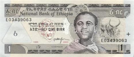 Etiópia 2003. 1B (4x) egymás utáni sorszámmal T:I-,II
Ethiopia 2003. 1 Birr (4x) sequential serials ...