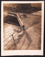 1930 Piliscsaba, vintage fotó, hátoldalán feliratozott, 23x17cm