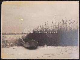 1930 Balatonfűzfő, vintage fotó albumlapra ragasztva, 21x29cm