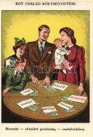 Budget of the family, insurance's advertisement