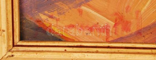 Szilvássy Pál (1920-1996): Tájkép. Olaj, farost, jelzett, keretben 59×59 cm