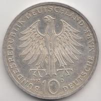 Németország 1992D 10M Ag Pour le Mérite T:2 Germany 1992D 10 Mark Ag Pour le Mérite C:XF