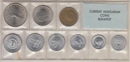 1975. 2f-10Ft 9db klf érmés forgalmi sor fóliatokban T:1