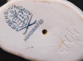 Herendi papagáj, kézzel festett, jelzett, hibátlan, m:11 cm / Herend porcelain parrot