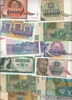 Jugoszlávia 30db vegyes bankjegy T:vegyes (sok UNC) Yugoslavia 30 pcs of mixed banknotes C:mixed (lots of UNC) 