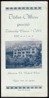 cca 1930 Tátra-Otthon penzió, képes prospektus árjegyzékkel