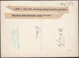 1934 "BBTE" 1934. évi országos hölgy-bajnoki versenye. Mészáros Gabi - Stettner Gigi: &quo...