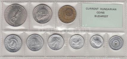 1982. 2f-10Ft 9db klf érmés forgalmi sor fóliatokban T:1