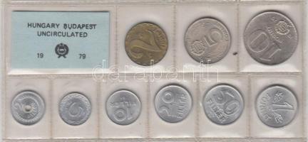 1979. 2f-10Ft 9db klf érmés forgalmi sor fóliatokban T:1