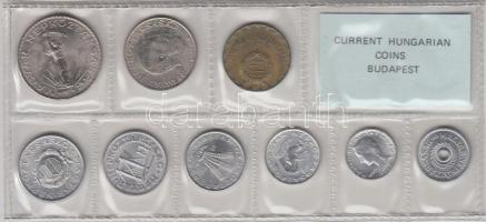 1980. 2f-10Ft 9db klf érmés forgalmi sor fóliatokban T:1