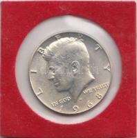 Amerikai Egyesült Államok 1968D. 1/2$ Ag "Kennedy" fóliatokban T:1-
USA 1968D. 1/2 Dollar ...