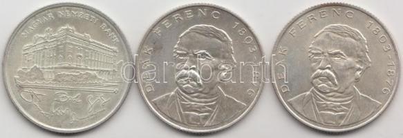 1993-94. 200Ft Ag "MNB" / "Deák" (3x) T:2