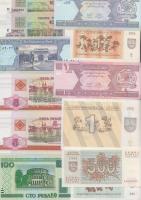Afganisztán/Fehéroroszország/Lettország 12db modern bankjegy T:I Afghanistan/Belarus/Latvia 12pcs of modern banknotes C:UNC