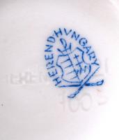 Herendi Viktória mintás váza, kézzel festett, jelzett, hibátlan, m:14 cm /
Herend porcelain hand-pai...