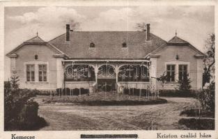 Kemecse Kriston család háza