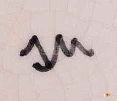 Jelzett sárkányos kiöntő, kézzel festett, hibátlan, m: 10 cm