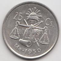 Mexikó 1950. 25c Ag T:2 Mexico 1950. 25 Centavos Ag C:XF