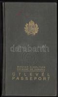 1937 Keményfedeles, fénykép nélküli magyar útlevél / Hungarian passport
