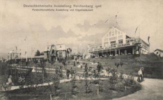 1906 Liberec, Reichenberg; Deutschböhmische Ausstellung / Expo; restaurant (wet damage)