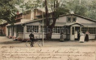 Lajtabruck, Bruck and der Leitha; Brucker Lager, Milchhalle / café (EK)