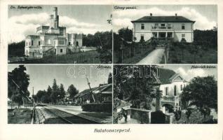 Balatonszepezd vasútállomás, Dr. Sebestyén villa, Gévay penzió, Heinrich kúria
