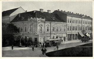 Munkács, Csillag hotel, Rákóczi street, bus, vissza So. Stpl