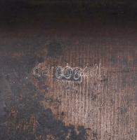 Ezüst (Ag) ékszertartó, tetején zománcozott arab felirattal, jelzett /
Silver jewelery box 28,6 g, 2...