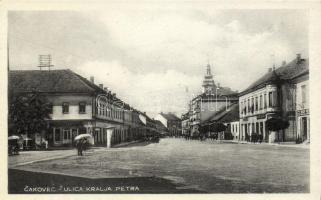 Csáktornya street, shops