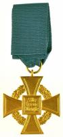 1938. "Szolgálati kitüntetés arany fokozata 40 éves szolgálat után" aranyozott bronz kitün...