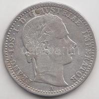 Ausztria 1862A 1/4Fl Ag T:2- (lyuktömött)
Austria 1862A 1/4 Florin Ag C:VF (plugged hole)