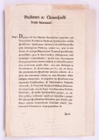 1809 Helytartótanácsi levél, a hajózásról, orvosi és gyógyszerész képzésről, báró Mednyánszky János aláírásával, 8 nyomtatott oldal